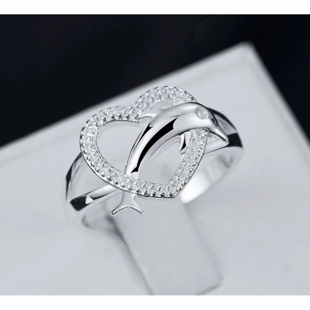 Sterling Silver Dolphin Ring